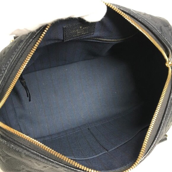 LOUIS VUITTON Navy Monogram Leather Shoulder Bag - Picture 12 of 16